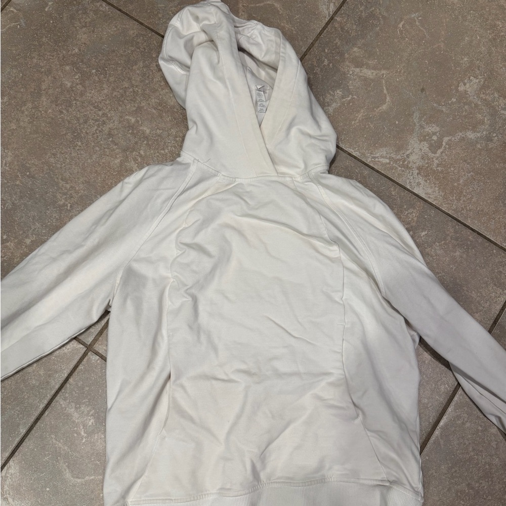 Lemon Cream Hooded Top